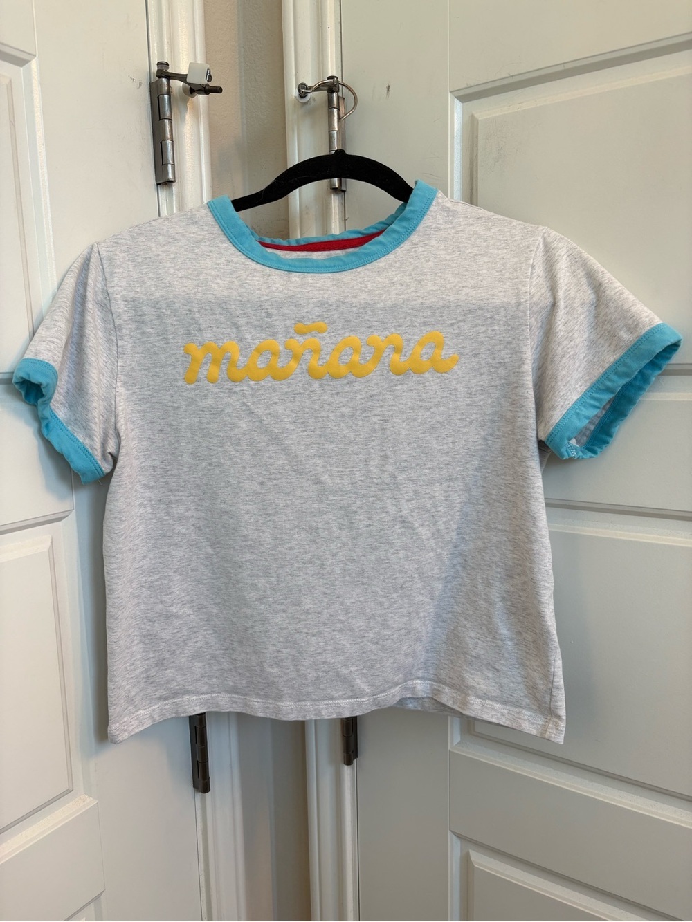 Mañana Cropped Ringer Tee Size Small
